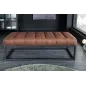 Invicta Ławka PETIT BEAUTÉ z mikrofibry w kolorze antycznego brązu  110cm / 44426