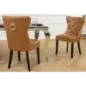 Invicta Krzesło CASTLE imitacja skóry cognac brown 50cm / 44586 Invicta Krzesło CASTLE imitacja skóry cognac brown 50cm / 44586