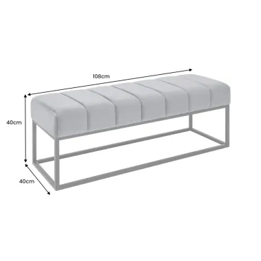 Invicta Ławka PETIT BEAUTÉ aksamitna w kolorze musztardowej żółći 110cm / 44617