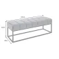 Invicta Ławka PETIT BEAUTÉ aksamitna w kolorze musztardowej żółći 110cm / 44617