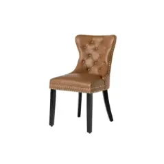 Invicta Krzesło CASTLE imitacja skóry cognac brown 50cm / 44586