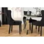 Invicta Krzesło CASTLE stylu barokowym velvet black 50cm / 44587 Invicta Krzesło CASTLE stylu barokowym velvet black 50cm / 44587