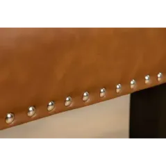 Invicta Krzesło CASTLE imitacja skóry cognac brown 46cm / 44589