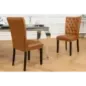 Invicta Krzesło CASTLE imitacja skóry cognac brown 46cm / 44589 Invicta Krzesło CASTLE imitacja skóry cognac brown 46cm / 44589