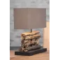 Invicta Lampa stołowa PERIFERE brązowe drewno teakowe 35cm / 17322