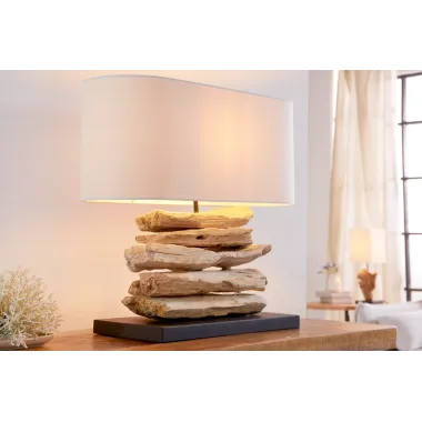 Invicta Lampa stołowa RIVERINE z drewna dryftowego 55cm / 36786