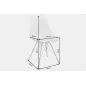 Invicta Krzesło SCANDINAVIA Retro białe 50cm / 35784