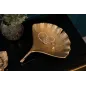 Invicta Patera dekoracyjna GINKGO złota 33cm / 41777