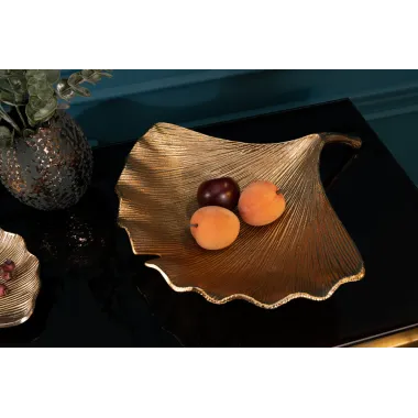 Invicta Patera dekoracyjna GINKGO Złota 42cm / 41775