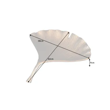 Invicta Patera dekoracyjna GINKGO Złota 42cm / 41775