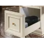 VIVALDI CREMA Włoskie Luksusowe biurko ze zdobieniami skórzany blat 186 x 91 x 77cm / 1740 VIVALDI CREMA Włoskie Luksusowe biurko ze zdobieniami skórzany blat 186 x 91 x 77cm / 1740