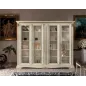 VIVALDI CREMA Włoska Witryna szklana 1 drzwi ze zdobieniami 86 x 215 x 50cm / 1719 VIVALDI CREMA Włoska Witryna szklana 1 drzwi ze zdobieniami 86 x 215 x 50cm / 1719