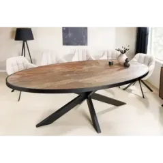 Invicta Stół do jadalni oval MOUNTAIN SOUL MDF 240cm / 45671