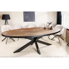 Invicta Stół do jadalni oval MOUNTAIN SOUL MDF 240cm / 45671