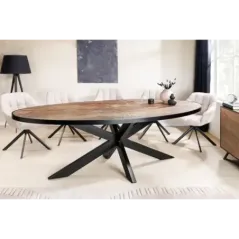 Invicta Stół do jadalni oval MOUNTAIN SOUL MDF 240cm / 45671