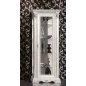 VIVALDI CREMA Włoska Witryna szklana narożna 1 drzwi ze zdobieniami 92 x 215 x 70cm / 1724 VIVALDI CREMA Włoska Witryna szklana narożna 1 drzwi ze zdobieniami 92 x 215 x 70cm / 1724