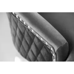 Krzesło Caslte szary aksamit Modern Barock / 40471