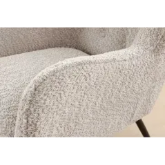 Invicta Fotel uszak AMSTERDAM bezowy bouclé 82cm / 44483