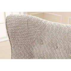 Invicta Fotel uszak AMSTERDAM bezowy bouclé 82cm / 44483