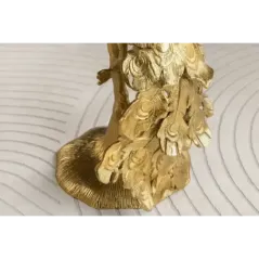 Invicta WILDLIFE PEACOCK Stolik kawowy antyczne złoto 25cm / 44828