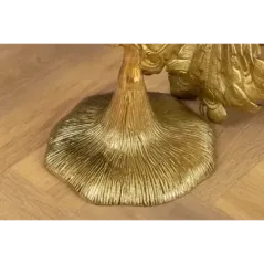 Invicta WILDLIFE PEACOCK Stolik kawowy antyczne złoto 25cm / 44828