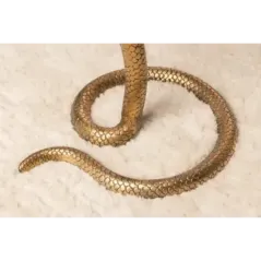 Invicta WILDLIFE SNAKE Stolik kawowy antyczna miedź 45cm / 43513