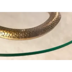 Invicta WILDLIFE SNAKE Stolik kawowy antyczna miedź 45cm / 43513