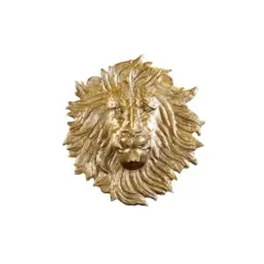 Invicta WILDLIFE LION Dekoracja ścienna antyczne złoto 35cm / 43954