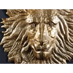 Invicta WILDLIFE LION Dekoracja ścienna antyczne złoto 55cm / 43953