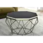 Invicta Stolik kawowy DIAMOND poliżywica mosiądz 70cm / 45215