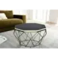 Invicta Stolik kawowy DIAMOND poliżywica mosiądz 70cm / 45215