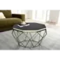 Invicta Stolik kawowy DIAMOND poliżywica mosiądz 70cm / 45215