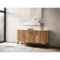 Wohnling Komoda z elementami lameli akacja 150cm / WL7.155