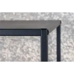 Invicta Regał Dura Steel metal czarny 90 x 180 x 40cm / 43327