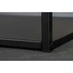 Invicta Regał Dura Steel metal czarny 90 x 180 x 40cm / 43327