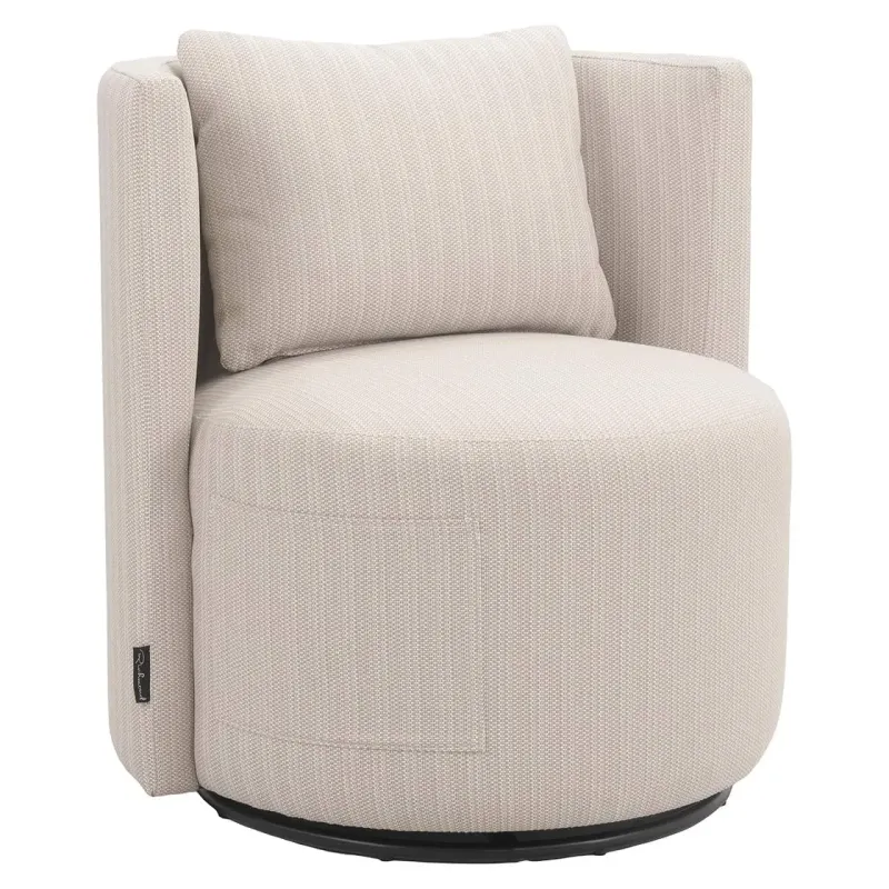 Krzesło obrotowe do jadalni na zewnątrz Marlin beżowe (22080 Beige) - Richmond