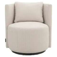 Krzesło obrotowe do jadalni na zewnątrz Marlin beżowe (22080 Beige) - Richmond