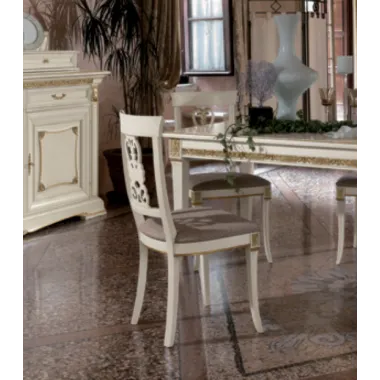 VIVALDI CREMA Włoski Fotel biurowy obrotowy 70 x 118 x 70cm / 1741
