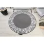 Dywan HAMPTON Versace Grecki wzór szary koło 120cm / GR2885
