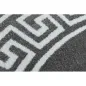 Dywan HAMPTON Versace Grecki wzór szary koło 120cm / GR2885