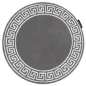 Dywan HAMPTON Versace Grecki wzór szary koło 120cm / GR2885