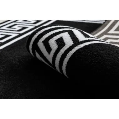 Dywan HAMPTON Versace Grecki wzór czarny 120cm / GR2883