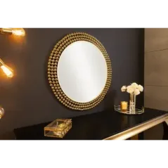 Invicta Lustro ścienne PEARLS żelazne złoto 76cm /  43821