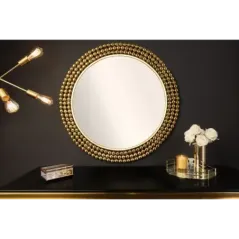 Invicta Lustro ścienne PEARLS żelazne złoto 76cm /  43821