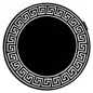 Dywan HAMPTON Versace Grecki wzór czarny 140cm / GR2901