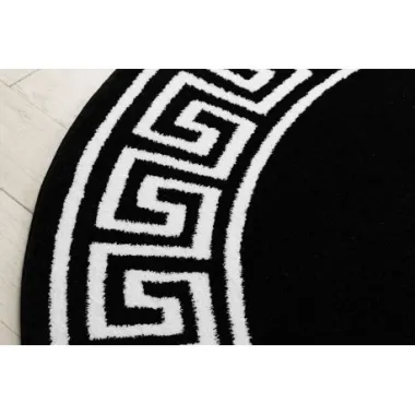 Dywan HAMPTON Versace Grecki wzór czarny 140cm / GR2901