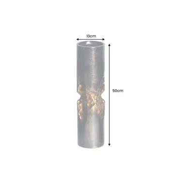 Invicta Wazon PRECIOUS efekt uderzenia młotka czarno-złoty 50cm / 44890
