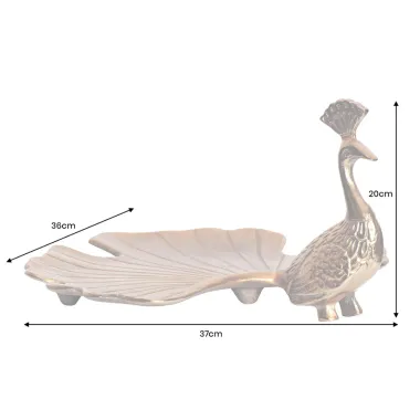 Invicta Talerz WILDLIFE PAW rzeźba złota 40cm / 44894