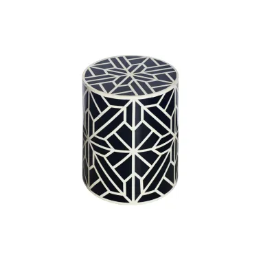 Invicta Stolik boczny BONE INLAY 45cm Poliester / 43661