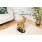 Invicta Stolik boczny ELEPHANT szkło hartowane 80cm / 43558